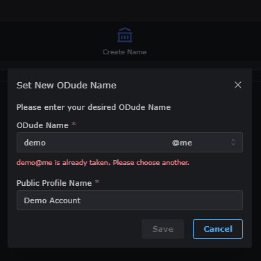 Search for handle availability