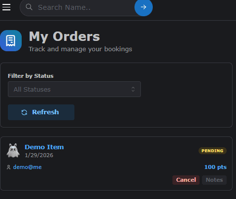 Buyer Order Management Placeholder
